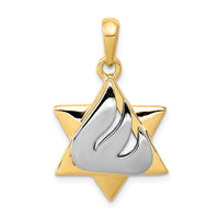 Load image into Gallery viewer, 14k Two-tone Star of David Pendant
