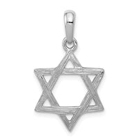 Load image into Gallery viewer, 14k White Gold Star Of David Pendant
