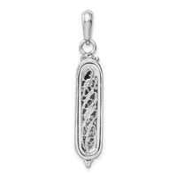 Load image into Gallery viewer, 14K White Gold 3D Mezuzah Pendant
