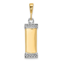 Load image into Gallery viewer, 14K Two-Tone 3D Mezuzah Pendant
