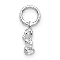 Load image into Gallery viewer, 14k White Gold Teddy Bear Charm
