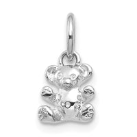Load image into Gallery viewer, 14k White Gold Teddy Bear Charm
