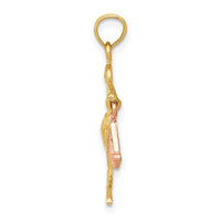 Load image into Gallery viewer, 14k Two-tone Stork Pendant
