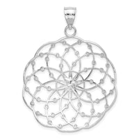 Load image into Gallery viewer, 14k White Gold Diamond Cut Sphere Pendant
