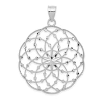 Load image into Gallery viewer, 14k White Gold Diamond Cut Sphere Pendant
