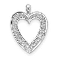 Load image into Gallery viewer, 14K White Cut-Out Heart Pendant
