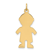 Load image into Gallery viewer, 14k Satin Boy Charm
