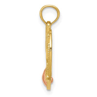 Load image into Gallery viewer, 14k Two-tone #1 WIFE in Heart with Heart Pendant
