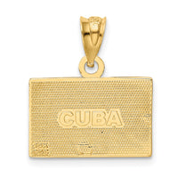 Load image into Gallery viewer, 14k Enameled Cuba Flag Pendant
