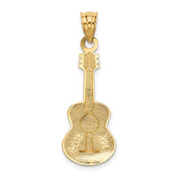 Load image into Gallery viewer, 14k Enameled Guitar Pendant
