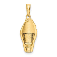 Load image into Gallery viewer, 14k Enameled Vanilla Ice Cream Cone Pendant
