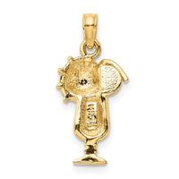 Load image into Gallery viewer, 14k Pink Enameled Tropical Drink Pendant
