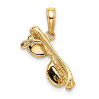 Load image into Gallery viewer, 14k 3-D Pink Enameled Moveable Sunglasses Pendant
