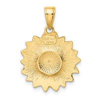 Load image into Gallery viewer, 14k Enameled Yellow Sunflower Pendant
