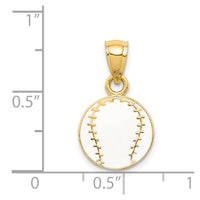 Load image into Gallery viewer, 14k Enameled Baseball Pendant
