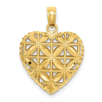 Load image into Gallery viewer, 14K Polished 3-D Puffed Heart Pendant
