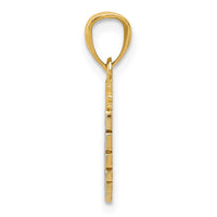 Load image into Gallery viewer, 14k and Rhodium I LOVE YOU Heart Pendant
