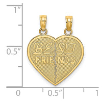 Load image into Gallery viewer, 14k BEST FRIENDS Break-a-part Heart Charm
