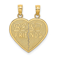 Load image into Gallery viewer, 14k BEST FRIENDS Break-a-part Heart Charm
