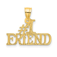 Load image into Gallery viewer, 14k #1 FRIEND Charm

