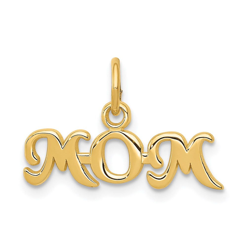 14k MOM Charm