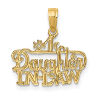 Load image into Gallery viewer, 14k #1 DAUGHTER-IN-LAW Charm
