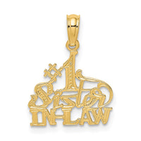 Load image into Gallery viewer, 14k #1 SISTER-IN-LAW Charm
