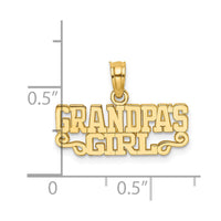 Load image into Gallery viewer, 14k GRANDPAS GIRL Charm
