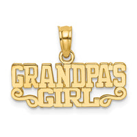 Load image into Gallery viewer, 14k GRANDPAS GIRL Charm

