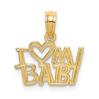 Load image into Gallery viewer, 14k I HEART MY BABY Charm
