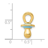 Load image into Gallery viewer, 14k Blue Enameled 3D Pacifier Pendant
