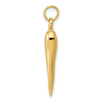 Load image into Gallery viewer, 14k Medium 3D Italian Horn Pendant

