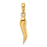 Load image into Gallery viewer, 14k Medium 3D Italian Horn Pendant
