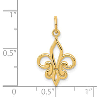 Load image into Gallery viewer, 14k Fleur De Lis Charm

