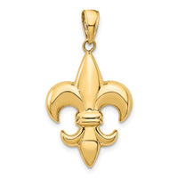 Load image into Gallery viewer, 14k Medium Fleur-De-Lis Pendant
