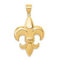 Load image into Gallery viewer, 14k Large Fleur-De-Lis Pendant
