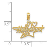 Load image into Gallery viewer, 14k I HEART HOLLYWOOD Star Charm
