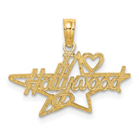 Load image into Gallery viewer, 14k I HEART HOLLYWOOD Star Charm
