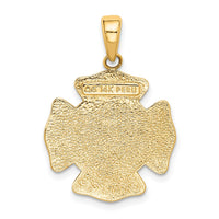 Load image into Gallery viewer, 14k Fire Department FD St. Florian Badge Pendant
