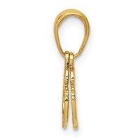 Load image into Gallery viewer, 14k 2-Piece Handcuffs Pendant
