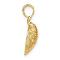 Load image into Gallery viewer, 14k Medium Clam Shell Pendant

