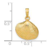 Load image into Gallery viewer, 14k Medium Clam Shell Pendant
