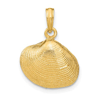 Load image into Gallery viewer, 14k Medium Clam Shell Pendant
