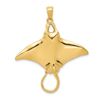Load image into Gallery viewer, 14k Manta Ray Pendant
