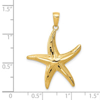 Load image into Gallery viewer, 14K Diamond-cut Starfish Pendant
