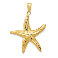 Load image into Gallery viewer, 14K Diamond-cut Starfish Pendant
