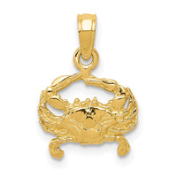 Load image into Gallery viewer, 14k Crab Pendant
