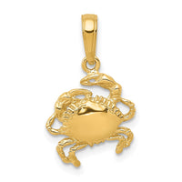 Load image into Gallery viewer, 14k Crab Pendant
