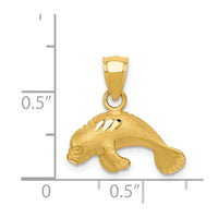 Load image into Gallery viewer, 14K Manatee Pendant

