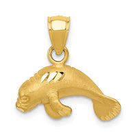 Load image into Gallery viewer, 14K Manatee Pendant
